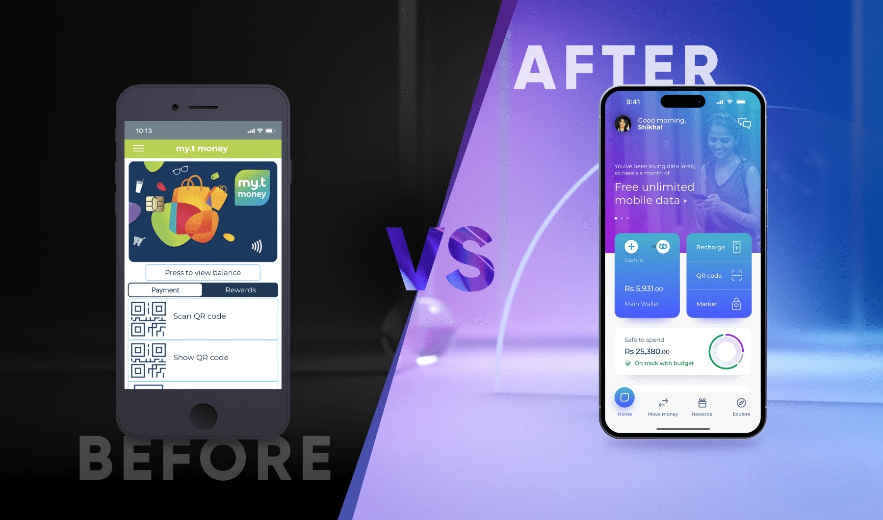 Emirates NBD retail banking app UX design